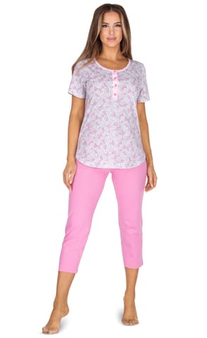 ⁨PIŻAMA REGINA DAMSKA 626 SZA (kolor szary, rozmiar L)⁩ w sklepie Wasserman.eu