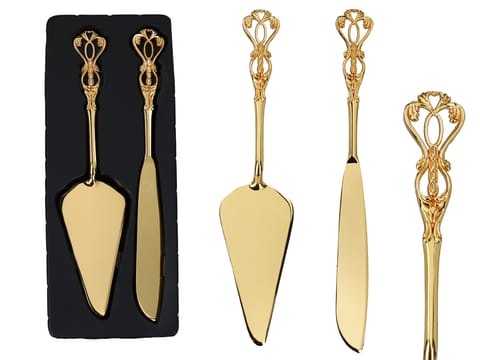 ⁨Kpl. do ciasta - łopatka i nóż⁩ w sklepie Wasserman.eu