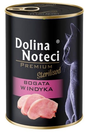 ⁨Dolina Noteci Premium Kot Sterilised Bogata w indyka puszka 400g⁩ w sklepie Wasserman.eu