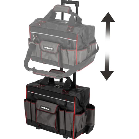⁨TOOL BAG ON WHEELS, 440X240X420 MM, PROLINE⁩ at Wasserman.eu