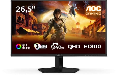 ⁨Monitor AOC Q27G41ZDF (26.5" /QD OLED /240Hz /2560 x 1440 /Czarny)⁩ w sklepie Wasserman.eu