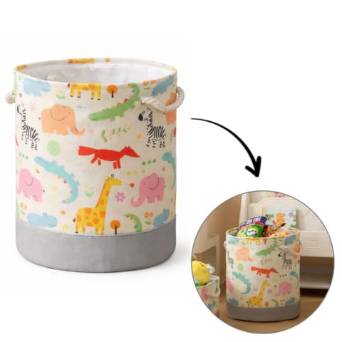 ⁨Pojemnik na zabawki kosz, worek na pranie, organizer zwierzątka 40x35cm OR113⁩ w sklepie Wasserman.eu