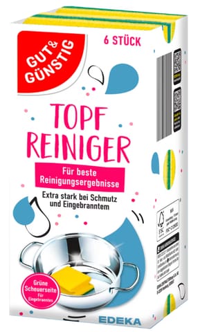 ⁨G&G Gąbki do Naczyń Żółte 6 szt.⁩ w sklepie Wasserman.eu