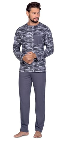 ⁨MEN'S REGINA PAJAMAS 596 XXL- (Grey colour, Size XXL (44))⁩ at Wasserman.eu