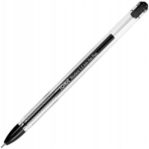 ⁨Długopis żelowy STUDENT czarny TO-071 TOMA⁩ w sklepie Wasserman.eu