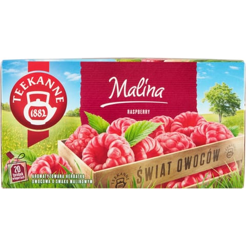 ⁨Herbata TEEKANNE owocowa (20 torebek x 2,50g) o smaku Malinowym⁩ w sklepie Wasserman.eu