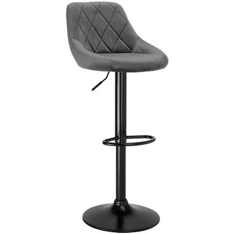 ⁨Hoker barowy CYDRO BLACK grafitowy Velvet⁩ w sklepie Wasserman.eu