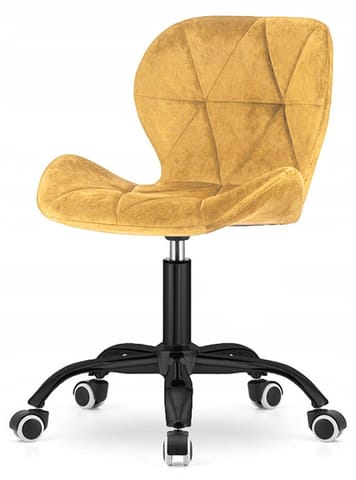 ⁨Krzesło obrotowe VASTO OFFICE VELVET MUSTARD SMOKE⁩ w sklepie Wasserman.eu