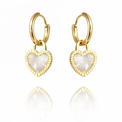 ⁨Kolczyki ze stali szlachetnej pozłacanej KST2997⁩ w sklepie Wasserman.eu