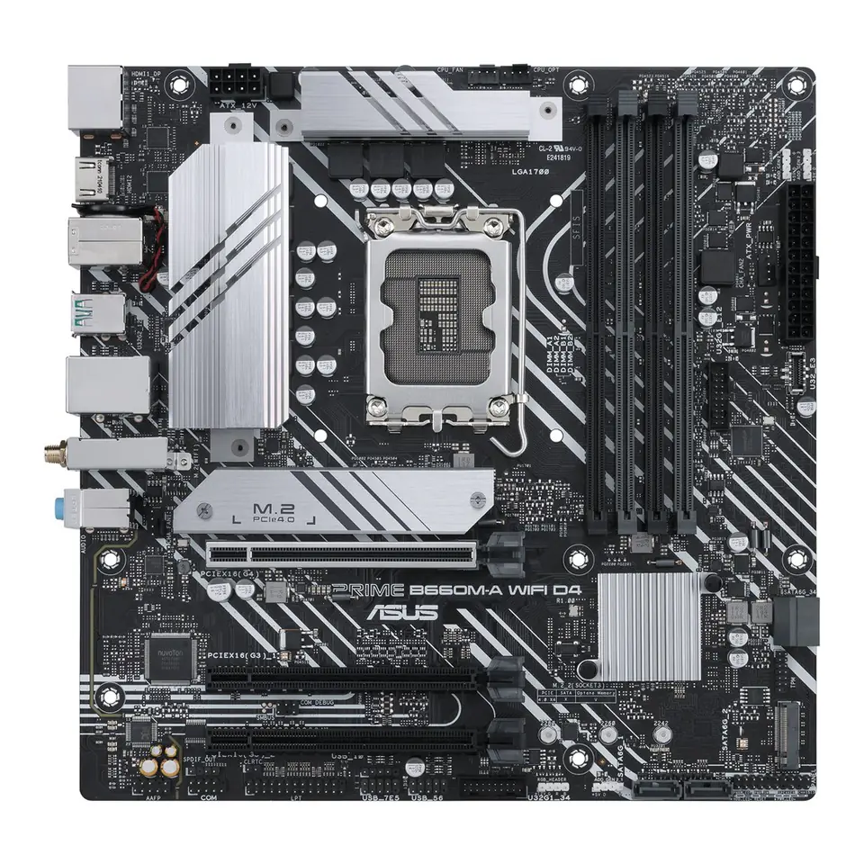 ⁨ASUS PRIME B660M-A WIFI D4 Intel B660 LGA 1700 micro ATX⁩ at Wasserman.eu