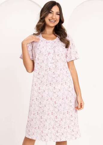 ⁨KOSZULA REGINA 018 RÓŻ (kolor różowy, rozmiar L)⁩ w sklepie Wasserman.eu