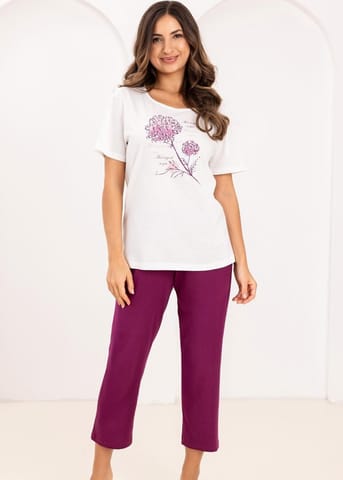 ⁨PIŻAMA REGINA DAMSKA 734 ECRU (kolor ecri, rozmiar XL)⁩ w sklepie Wasserman.eu