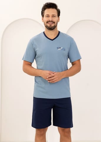 ⁨PIŻAMA REGINA MĘSKA 504 NIE (kolor niebieski, rozmiar XL)⁩ w sklepie Wasserman.eu