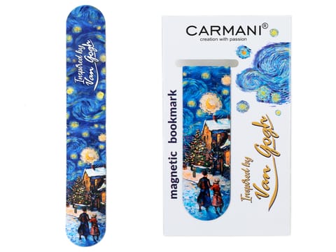 ⁨Zakładka magnetyczna - inspirowany malarstwem van Gogha, Świąteczna Noc pod gwiazdami (CARMANI)⁩ w sklepie Wasserman.eu