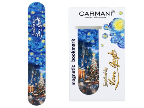 ⁨Zakładka magnetyczna - inspirowany malarstwem van Gogha, Świąteczna Noc pod gwiazdami (CARMANI)⁩ w sklepie Wasserman.eu