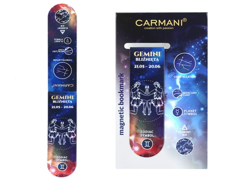 ⁨Zakładka magnetyczna - Znaki zodiaku, Bliźnięta (CARMANI)⁩ w sklepie Wasserman.eu