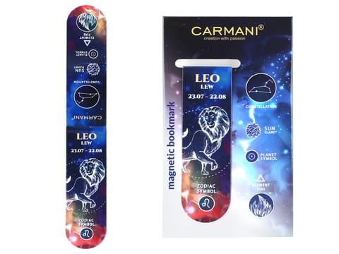⁨Zakładka magnetyczna - Znaki zodiaku, Lew (CARMANI)⁩ w sklepie Wasserman.eu