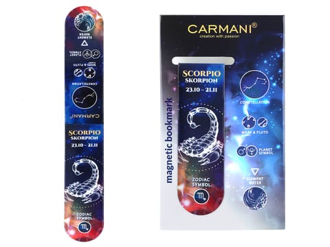 ⁨Zakładka magnetyczna - Znaki zodiaku, Skorpion (CARMANI)⁩ w sklepie Wasserman.eu