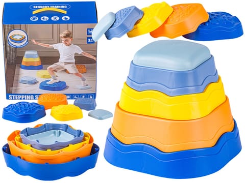 ⁨Ścieżka Sensoryczna Dla Dzieci KAMIENIE BALANSUJĄCE 5 Szt Równowaga Trening Równowagi⁩ w sklepie Wasserman.eu