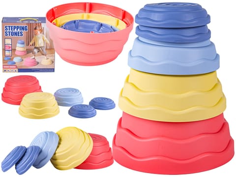 ⁨Ścieżka Sensoryczna Dla Dzieci KAMIENIE BALANSUJĄCE 5 Szt Równowaga Trening Równowagi⁩ w sklepie Wasserman.eu