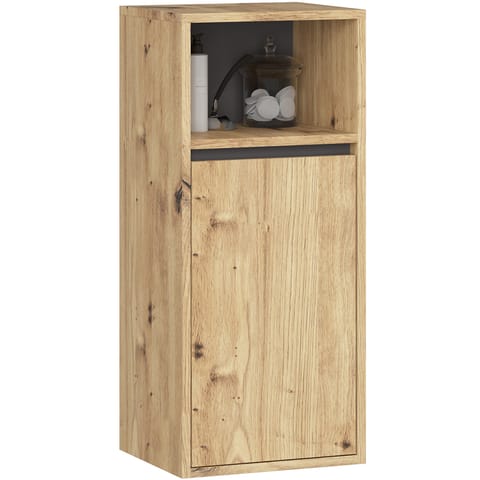 ⁨SZAFKA ŁAZIENKOWA WISZĄCA VAMI W35 1D 1W DĄB ARTISAN / GRAFIT SZARY⁩ w sklepie Wasserman.eu