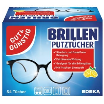 ⁨G&G Chusteczki Nawilżone do Czyszczenia Okularów 54 szt.⁩ w sklepie Wasserman.eu