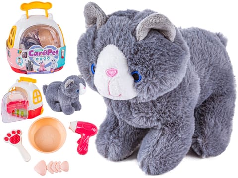 ⁨Zestaw Do Pielęgnacji Kota 7el Kot Transporter Plecak Akcesoria Opieka Nad Kotkiem⁩ w sklepie Wasserman.eu