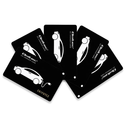 ⁨Qoltec Karty zbliżeniowe do stacji ładowania EV | 5szt. | Hotel, parking⁩ w sklepie Wasserman.eu