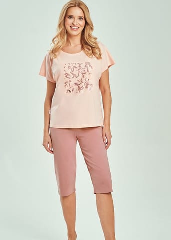 ⁨PIŻAMA TARO 3523 VALENTINE SS26 01 (kolor MORELOWY, rozmiar M)⁩ w sklepie Wasserman.eu