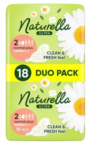⁨P&G NATURELLA PODP ULTRA Duo NORMAL PLUS 18⁩ w sklepie Wasserman.eu