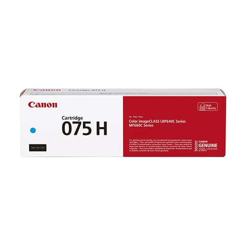 ⁨Canon oryginalny toner 075 H C, 6368C002, cyan, 2500s, high capacity⁩ w sklepie Wasserman.eu