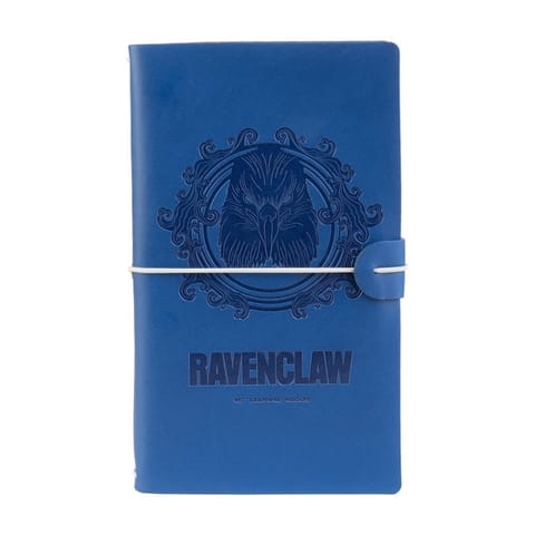 ⁨Harry Potter - Skórzany notatnik podróżny Ravenclaw 12x19,5 cm (Niebieski)⁩ w sklepie Wasserman.eu
