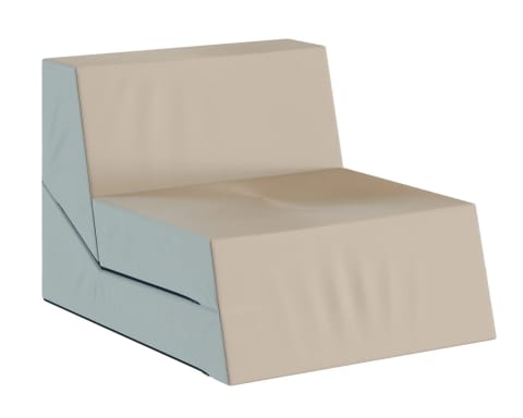 ⁨Sofka CALMA sofa ogrodowa, wodoodporna, 80x190 cm, rozkładana do spania, szybka wysyłka - 80x190 - TKANINA WODOODPORNA - Beżowy⁩ w sklepie Wasserman.eu