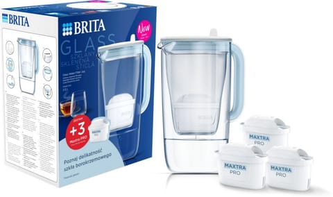 ⁨Glass + 3x filtr MAXTRA PRO Pure Performance Niebieski 1058709⁩ w sklepie Wasserman.eu