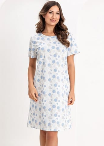 ⁨KOSZULA REGINA 173 NIEBIESKI XXL-4XL (kolor niebieski, rozmiar 3XL)⁩ w sklepie Wasserman.eu