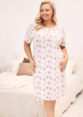 ⁨KOSZULA REGINA 173 RÓŻ XXL-4XL (kolor różowy, rozmiar 3XL)⁩ w sklepie Wasserman.eu