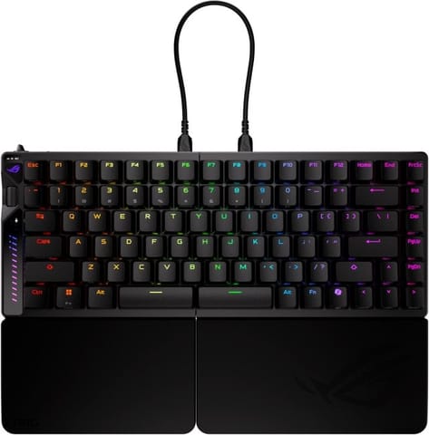 ⁨Klawiatura Przewodowa ASUS ROG Falcata M703 BT/RF/USB-C/Aura/Czarny⁩ w sklepie Wasserman.eu