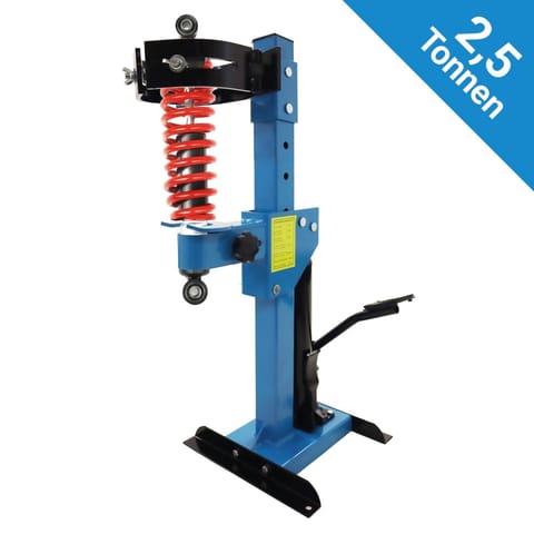 ⁨Hydrauliczny ściągacz sprężyn 2,5T pedał nożny regulacja 70–200 mm⁩ w sklepie Wasserman.eu