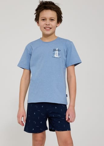 ⁨PIŻAMA CORNETTE CHŁ KY-790/127 PACIFIC (kolor niebieski, rozmiar 134-140)⁩ w sklepie Wasserman.eu