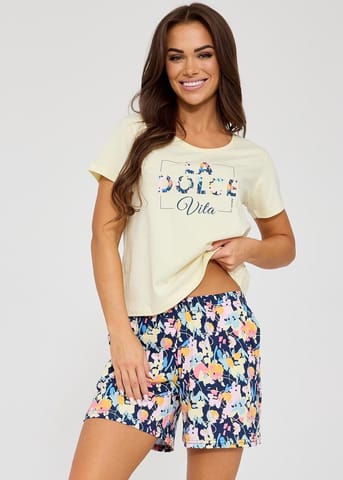 ⁨PIŻAMA CORNETTE PD-880/331 DOLCE VITA (kolor żółty, rozmiar M)⁩ w sklepie Wasserman.eu