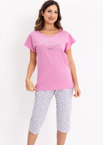 ⁨PIŻAMA REGINA DAMSKA 735 RÓŻ (kolor różowy, rozmiar L)⁩ w sklepie Wasserman.eu