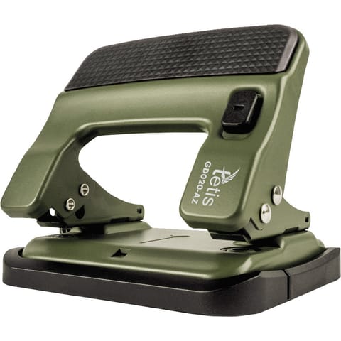 ⁨Dziurkacz metalowy 30k zielony GD020-AZ TETIS⁩ w sklepie Wasserman.eu