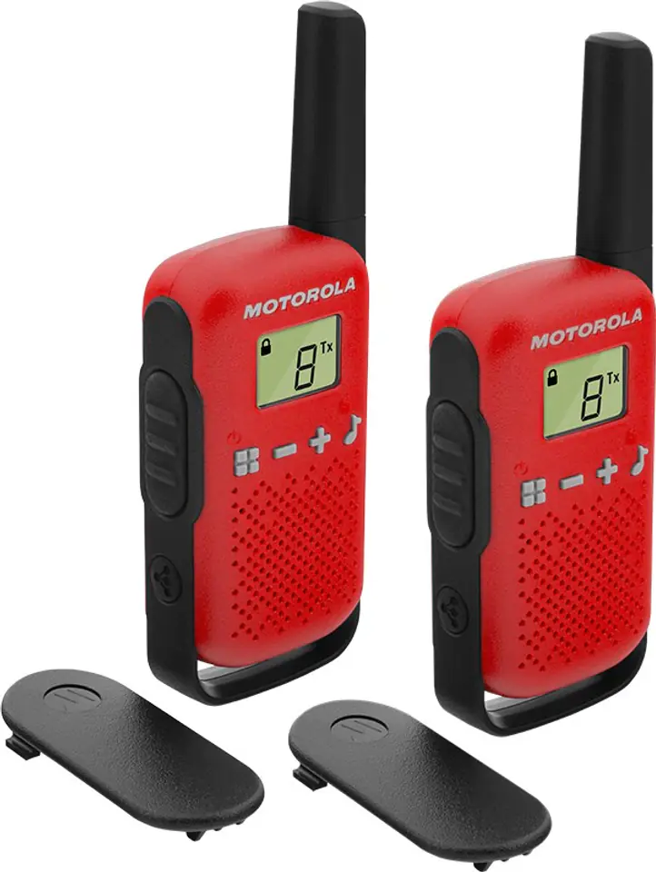 ⁨Motorola TALKABOUT T42 two-way radio 16 channels Black,Red⁩ at Wasserman.eu