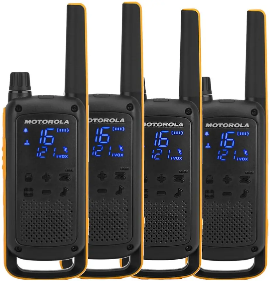 ⁨Motorola Talkabout T82 Extreme Quad Pack two-way radio 16 channels Black,Orange⁩ at Wasserman.eu