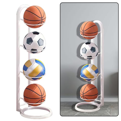 ⁨Stojak na piłki biały⁩ w sklepie Wasserman.eu