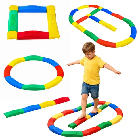 ⁨Ścieżka Sensoryczna Deski Równoważne 16 Desek Łączenia Antypoślizgi⁩ w sklepie Wasserman.eu