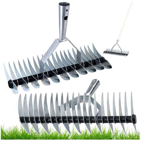 ⁨Aerator Wertykulator Ogrodowy Ręczny Do Trawnika Dwustronny LEAN 34 cm⁩ w sklepie Wasserman.eu