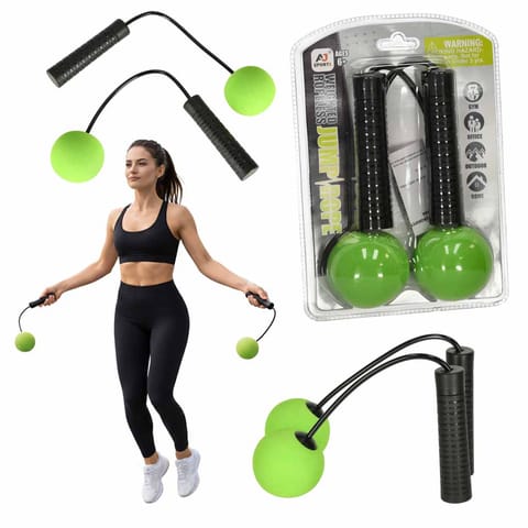 Skakanka bezprzewodowa bez linki crossfit trening cardio fitness z piłeczkami w sklepie Wasserman.eu