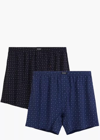 ⁨BOKSERKI ATLANTIC 2MBX-090 WL26 GRA/NIEC (kolor granat - niebieski c., rozmiar M)⁩ w sklepie Wasserman.eu