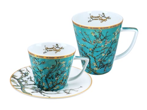 ⁨Kpl. filiżanka i kubek - V. van Gogh, Kwitnący Migdałowiec (CARMANI)⁩ w sklepie Wasserman.eu